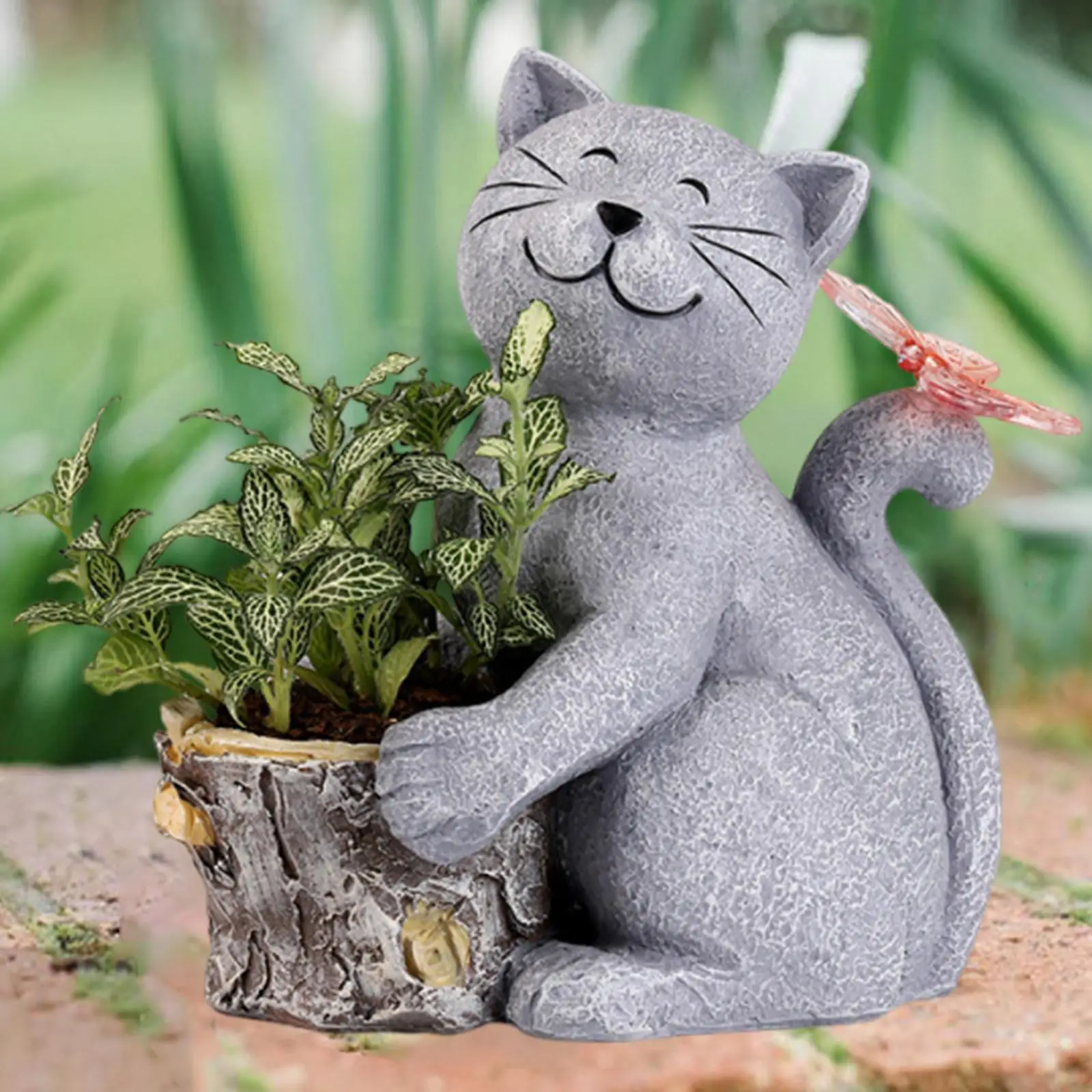 Solar Garden Statue Cat Figurine Decorative Sculpture for Landscape Porch
Solar Garden Statue Cat Figurine Decorative Sculpture for Landscape Porch