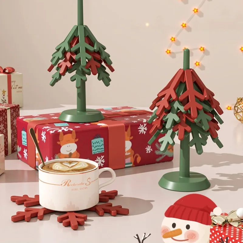 1set Foldable Christmas Tree Trivets Anti Scalding Insulation Pad Multipurpose Cup Coasters with Bracket for Cup Home Decoration
1set Foldable Christmas Tree Trivets Anti Scalding Insulation Pad Multipurpose Cup Coasters with Bracket for Cup Home Decoration