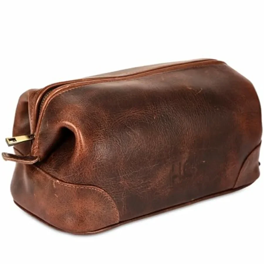 Leather Toiletry Bag for Men Best Gift Premium Genuine Dopp Kit Shaving Kit Organizer Travel Kit Pouch Bag 10 inch Size
Leather Toiletry Bag for Men Best Gift Premium Genuine Dopp Kit Shaving Kit Organizer Travel Kit Pouch Bag 10 inch Size