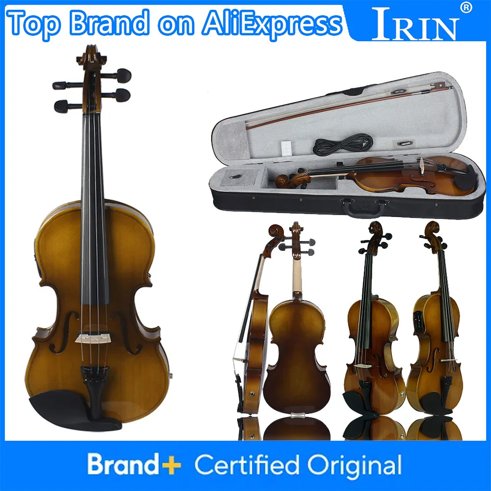 IRIN EQ Electric Smart Violin 4/4 Full Size Acoustic with Case Bow Strings Shoulder Rest Solid Wood Violin For Beginner Students
IRIN EQ Electric Smart Violin 4/4 Full Size Acoustic with Case Bow Strings Shoulder Rest Solid Wood Violin For Beginner Students