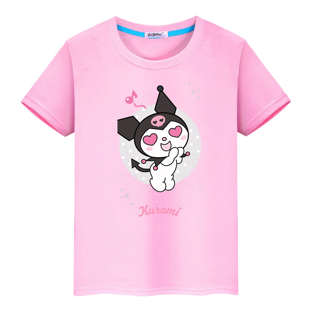 t shirt for kids boy 10year Kuromi Print 100%Cotton Cute Short Kawaii Sanrio anime Tops pride tshirt y2k one piece girls clothes
t shirt for kids boy 10year Kuromi Print 100%Cotton Cute Short Kawaii Sanrio anime Tops pride tshirt y2k one piece girls clothes
