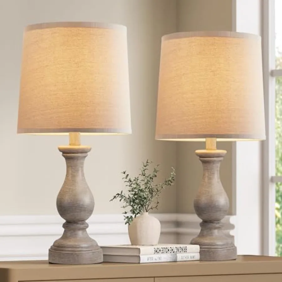 Farmhouse Table Lamps Set of 2 - Rustic Lamp for Bedroom Living Room, 22" Boho Bedside Lamps for Night Stands End Table Office
Farmhouse Table Lamps Set of 2 - Rustic Lamp for Bedroom Living Room, 22" Boho Bedside Lamps for Night Stands End Table Office
