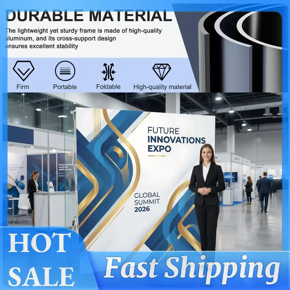 Portable Backdrop Booth Frame Detachable Tension Fabric Collapsible Stand Foldable Support Bracket for Wedding Exhibition Events
Portable Backdrop Booth Frame Detachable Tension Fabric Collapsible Stand Foldable Support Bracket for Wedding Exhibition Events