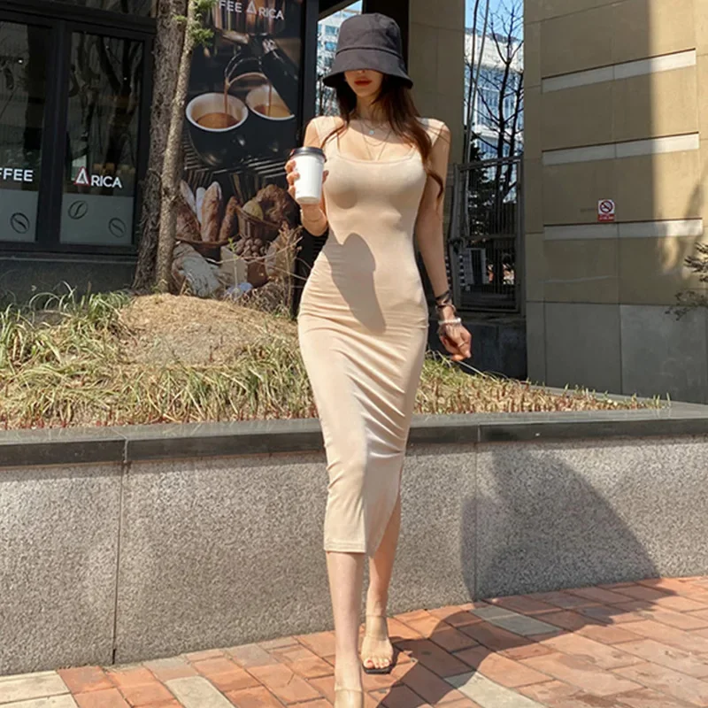 Women Summer Spaghetti Strap Sleeveless Dress Y2k Fashion Women Bodycon Beach Dress Female Korean Elegant Evening Midi Dress 원피스
Women Summer Spaghetti Strap Sleeveless Dress Y2k Fashion Women Bodycon Beach Dress Female Korean Elegant Evening Midi Dress 원피스