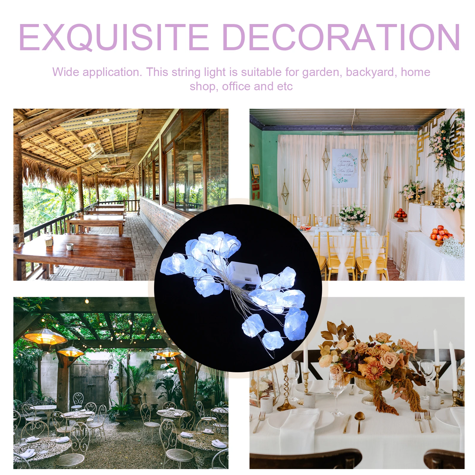 Crystal Ambient Light String Decorative Fairy Lights for Bedroom Garden Party Warm LED String Lights Safe Durable Design
Crystal Ambient Light String Decorative Fairy Lights for Bedroom Garden Party Warm LED String Lights Safe Durable Design