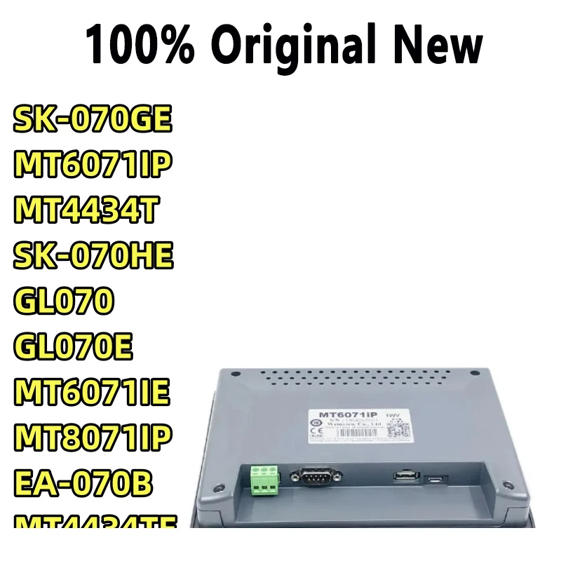 100% протестировано SK-070GE GL070E GL070 SK-070HE MT4434T MT4434TE 7-дюймовая сенсорная панель HMI MT6071IP MT6071IE MT8071IP EA-070B В наличии
100% протестировано SK-070GE GL070E GL070 SK-070HE MT4434T MT4434TE 7-дюймовая сенсорная панель HMI MT6071IP MT6071IE MT8071IP EA-070B В наличии