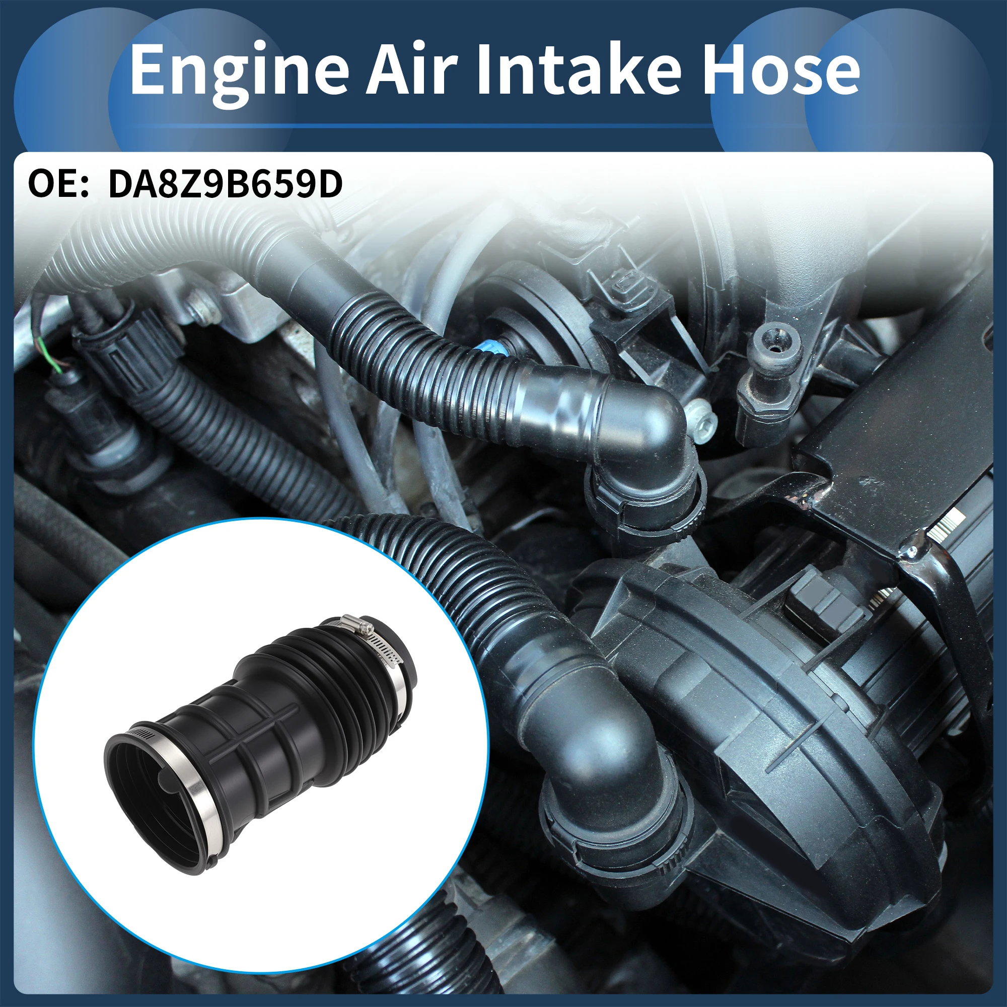 X AUTOHAUX Engine Air Intake Hose for Ford Explorer 2013-2019 No.DA8Z9B659D Clamp 1 set
X AUTOHAUX Engine Air Intake Hose for Ford Explorer 2013-2019 No.DA8Z9B659D Clamp 1 set