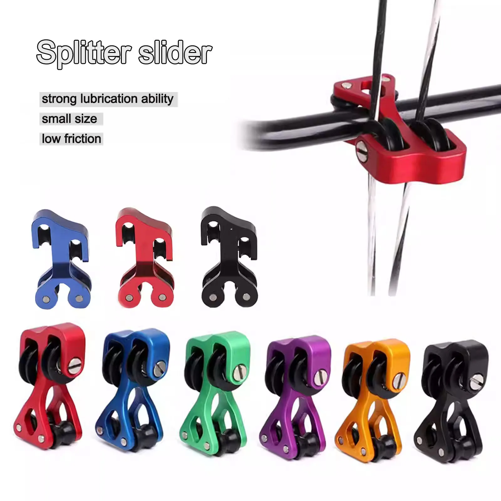 1pcs Aluminium Alloy Archery Compound Bow Cable Slide String Splitter Roller Glide Archery Hunting Roller Glide for Shooting
1pcs Aluminium Alloy Archery Compound Bow Cable Slide String Splitter Roller Glide Archery Hunting Roller Glide for Shooting