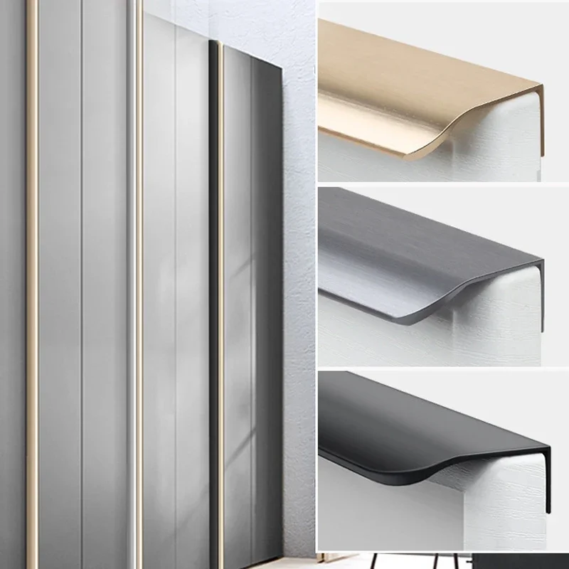 1200mm Black Silver Gold Aluminum Alloy Arc Handle Cabinet Drawer Door Invisible Long Handle Wardrobe Edge Sealing Door Handle
1200mm Black Silver Gold Aluminum Alloy Arc Handle Cabinet Drawer Door Invisible Long Handle Wardrobe Edge Sealing Door Handle