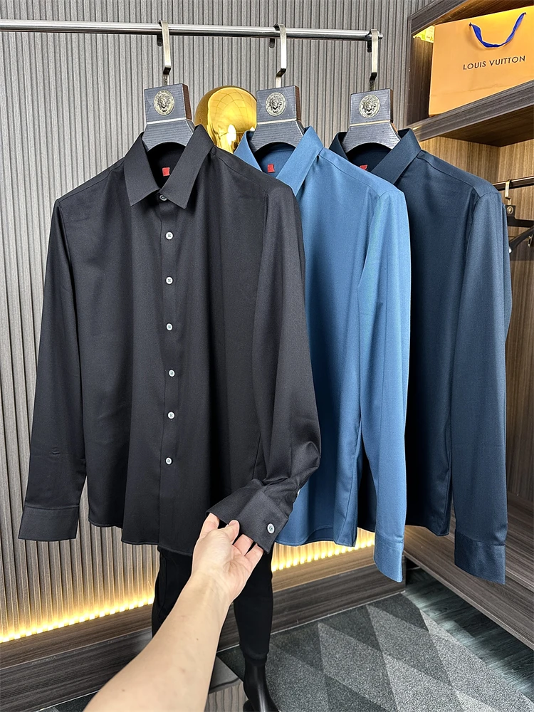 Мужская приталенная длинная све irt однотонная повседневная деловая повседневная деловая одежда с воротником-стойкой осень-зима Faion Stand Fit
Мужская приталенная длинная све irt однотонная повседневная деловая повседневная деловая одежда с воротником-стойкой осень-зима Faion Stand Fit