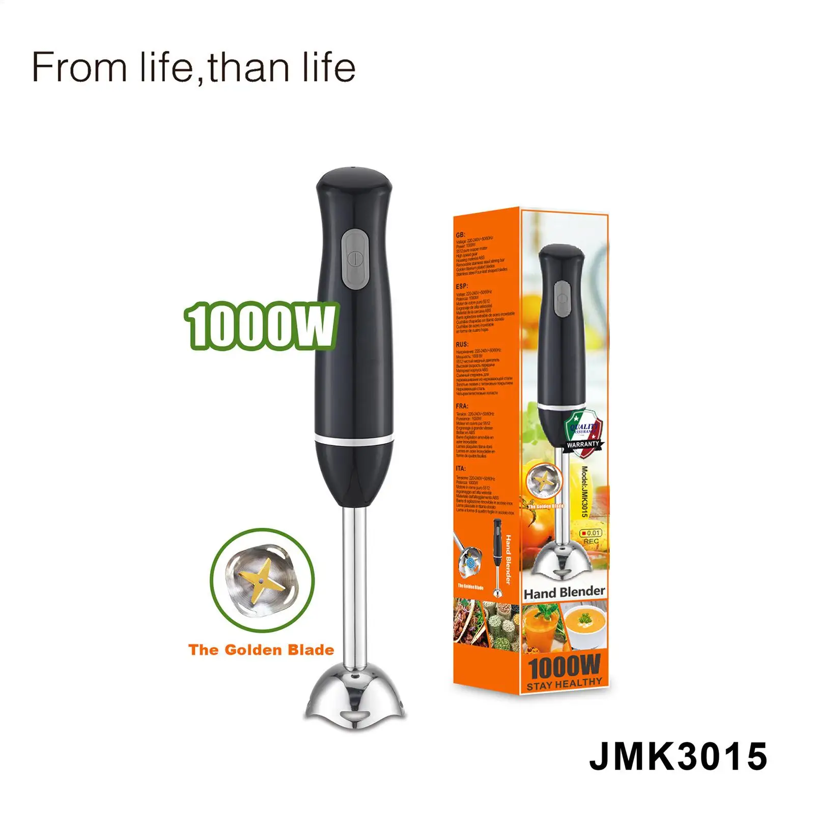 Immersion Blender Handheld Electric Detachable Kitchen Gadget Juice Blender Stick For Office Home Travel Kitchen Soup Puree Kids
Immersion Blender Handheld Electric Detachable Kitchen Gadget Juice Blender Stick For Office Home Travel Kitchen Soup Puree Kids
