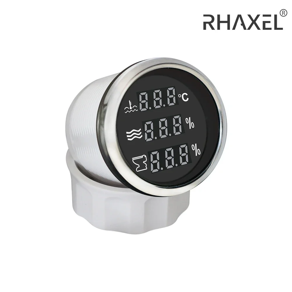 RHAXEL 52mm 3 in 1 Digital Water Level Water Temperature Holding Tank Gauge 12Volt 24Volt for Car Tractor Bus Vessels Universal
RHAXEL 52mm 3 in 1 Digital Water Level Water Temperature Holding Tank Gauge 12Volt 24Volt for Car Tractor Bus Vessels Universal