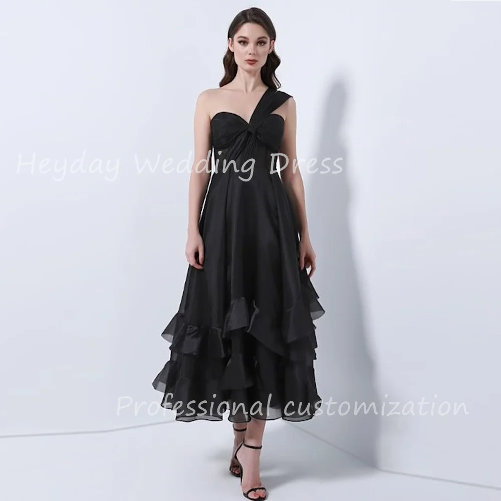 Heyday Pretty Dress Customized Ruched One-shoulder A-Line Sexy Chiffon Formal Evening Dress Ankle Length Party Dress For Women
Heyday Pretty Dress Customized Ruched One-shoulder A-Line Sexy Chiffon Formal Evening Dress Ankle Length Party Dress For Women