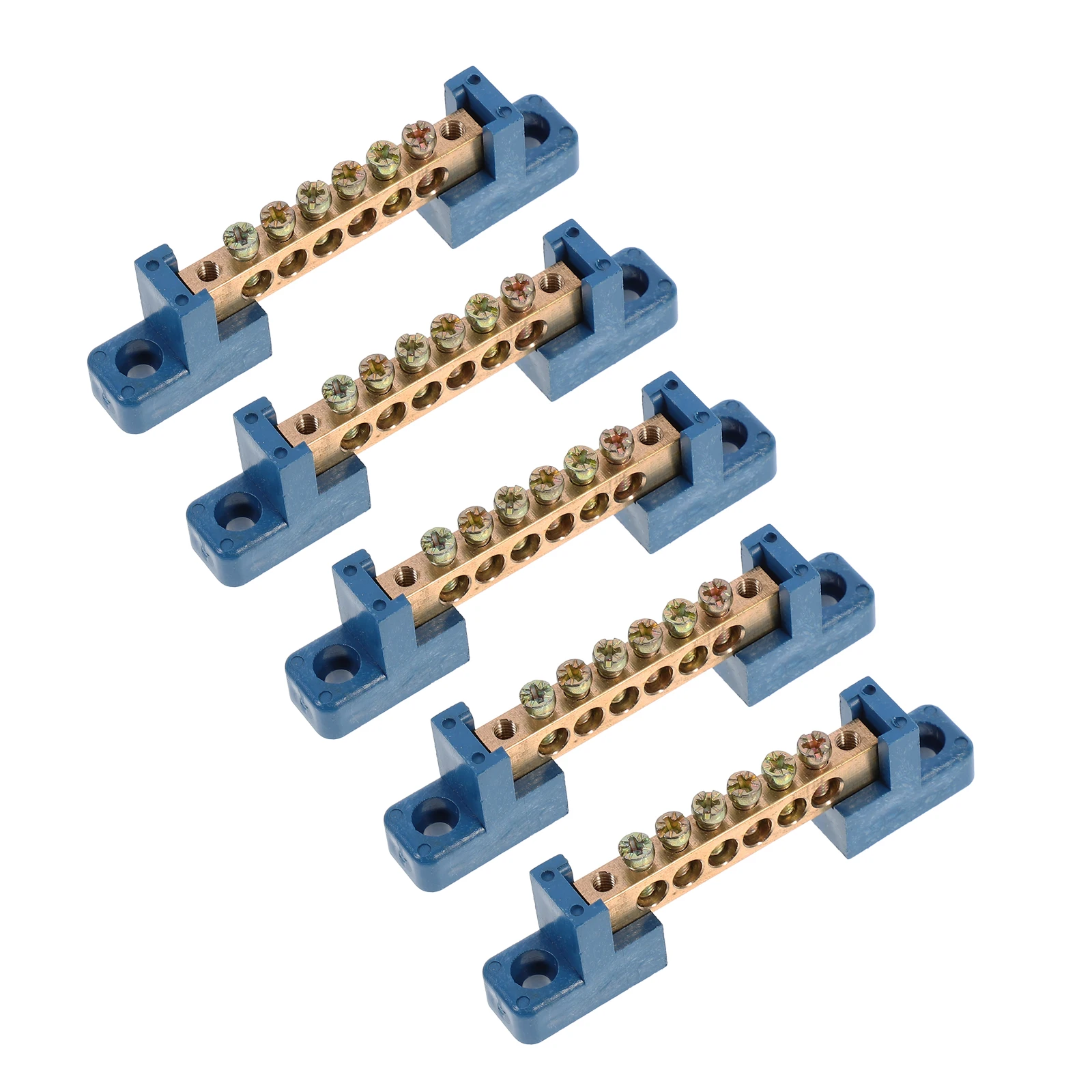5pcs Copper Strips Terminal Blocks 6 Positions Electrical Bus Bars Grounding Circuit Distribution Box Brass Anti Rust Durability
5pcs Copper Strips Terminal Blocks 6 Positions Electrical Bus Bars Grounding Circuit Distribution Box Brass Anti Rust Durability