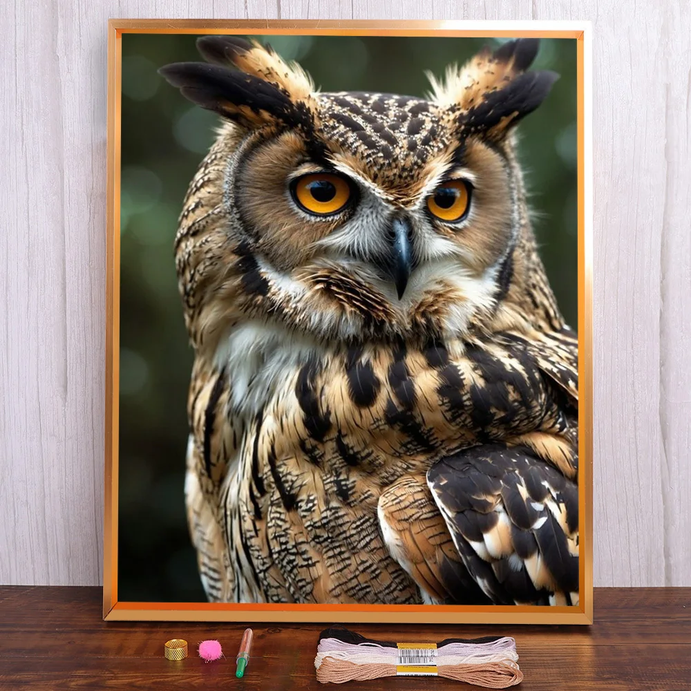 Wild Owl Printed Fabric Cross-Stitch Complete Kit Embroidery DMC Threads Handmade Handiwork Painting Sewing Sales Counted Needle
Wild Owl Printed Fabric Cross-Stitch Complete Kit Embroidery DMC Threads Handmade Handiwork Painting Sewing Sales Counted Needle
