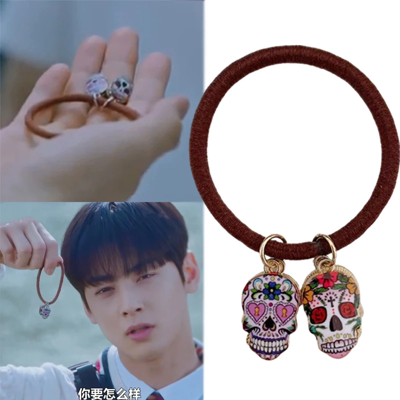 Korea TV Drama True Beauty MUN KA YOUNG Cha EunWoo Cosplay Headwear Skull Hair Rope Hair Tie Women Jewelry Hair Accessory Prop
Korea TV Drama True Beauty MUN KA YOUNG Cha EunWoo Cosplay Headwear Skull Hair Rope Hair Tie Women Jewelry Hair Accessory Prop