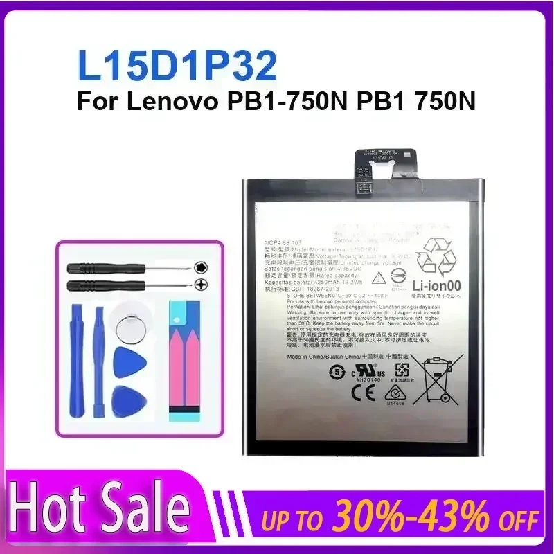 Аккумулятор для планшета 4250 мАч для Lenovo PB1-750N PB1 750N L15D1P32, аккумуляторы большой емкости + трек, НЕТ гарантии
Аккумулятор для планшета 4250 мАч для Lenovo PB1-750N PB1 750N L15D1P32, аккумуляторы большой емкости + трек, НЕТ гарантии