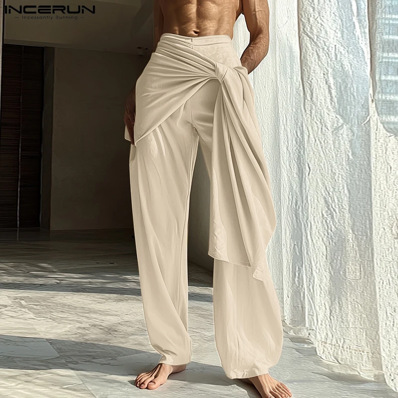 2024 INCERUN Men Casual Solid Color Loose Long Pants Twisted Fold Design Daily Trousers American Fashion Elastic Waist Bottoms
2024 INCERUN Men Casual Solid Color Loose Long Pants Twisted Fold Design Daily Trousers American Fashion Elastic Waist Bottoms