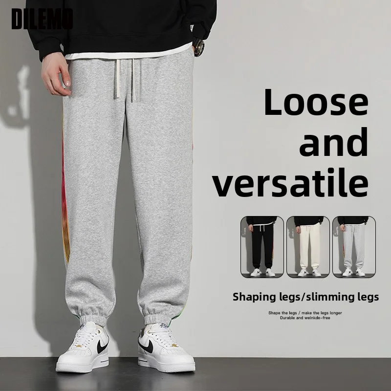 Top Quality New Brand Casual Fashion Strappy Sweatpants Men Sports Casual Baggy Track Pants Jogger Trousers Mens Clothing 2025
Top Quality New Brand Casual Fashion Strappy Sweatpants Men Sports Casual Baggy Track Pants Jogger Trousers Mens Clothing 2025