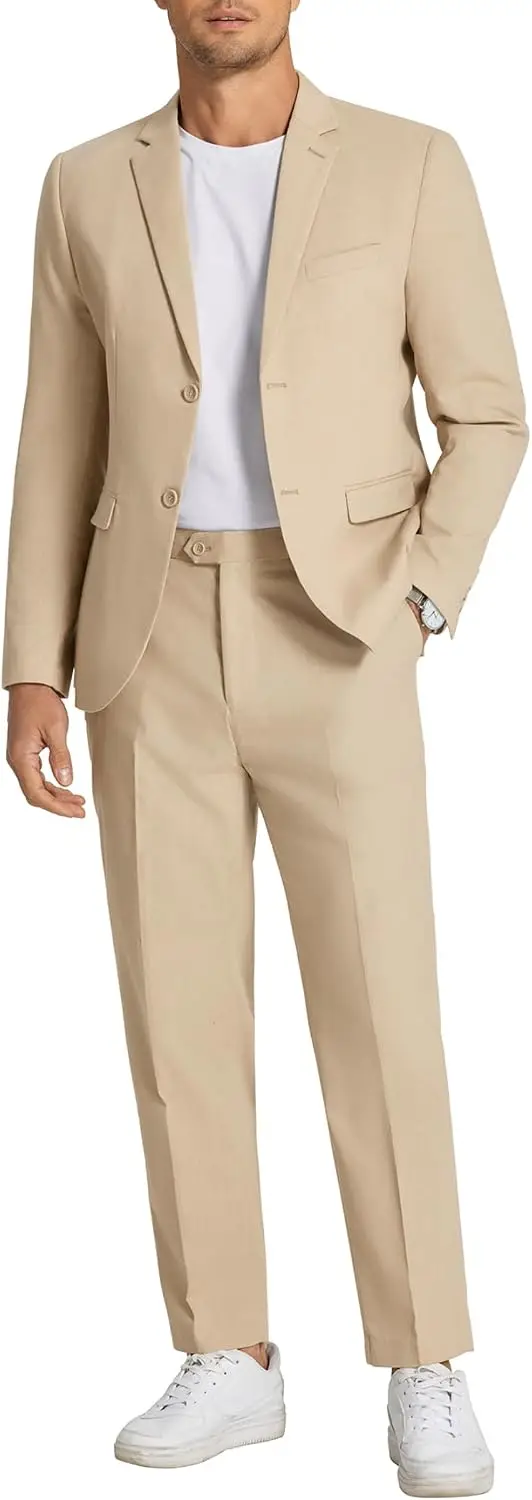 Men's 2 Piece Suits Set Regular Fit Casual Lightweight Suit Summer Beach Wedding
Men's 2 Piece Suits Set Regular Fit Casual Lightweight Suit Summer Beach Wedding
