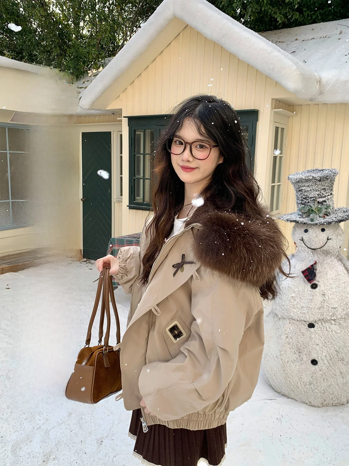 BibiBency Women's Parka Coat Du down Quilted ort Jaet Thiened White Du Feather Collar Winter Faion Zipper Sle
BibiBency Women's Parka Coat Du down Quilted ort Jaet Thiened White Du Feather Collar Winter Faion Zipper Sle