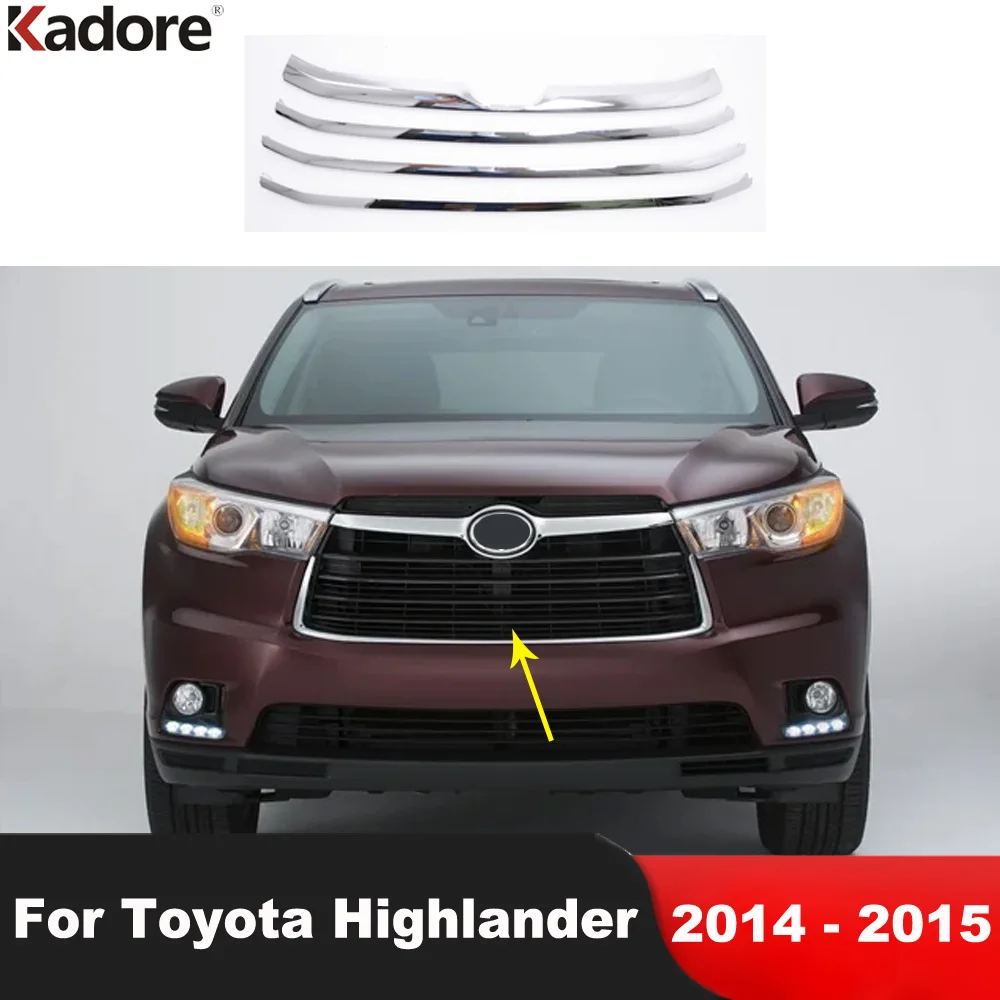 Front Center Grille Grills Cover Trim For Toyota Highlander 2014 2015 Chrome Car Racing Grill Molding Garnish Strip Accessories
Front Center Grille Grills Cover Trim For Toyota Highlander 2014 2015 Chrome Car Racing Grill Molding Garnish Strip Accessories