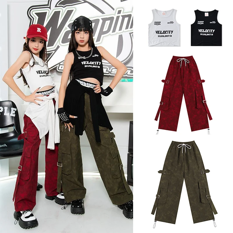 2024 New Girls Street Competitin Outfits Kid's K POP Dance Clothes Jazz Dance Set Hip Hop Performance Costumes Vest Pants XH1631
2024 New Girls Street Competitin Outfits Kid's K POP Dance Clothes Jazz Dance Set Hip Hop Performance Costumes Vest Pants XH1631
