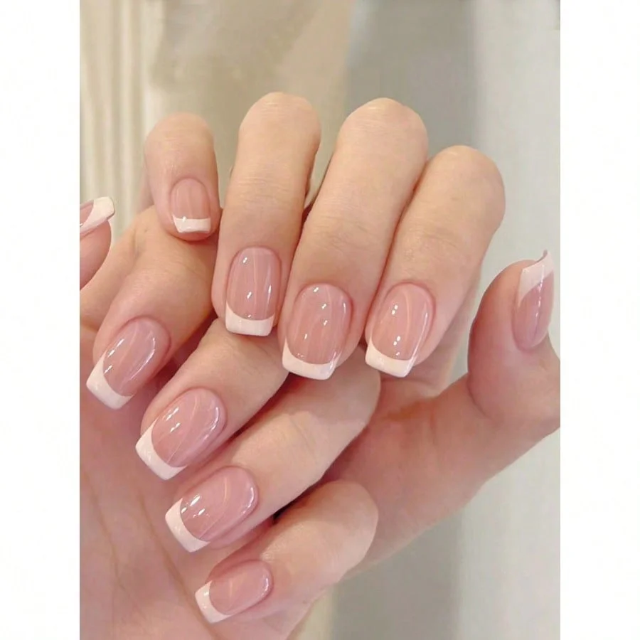 Short Square French Manicure Nail Tips, Minimalist Contrast Color Patterns, Nail Art Supplies Nails
Short Square French Manicure Nail Tips, Minimalist Contrast Color Patterns, Nail Art Supplies Nails