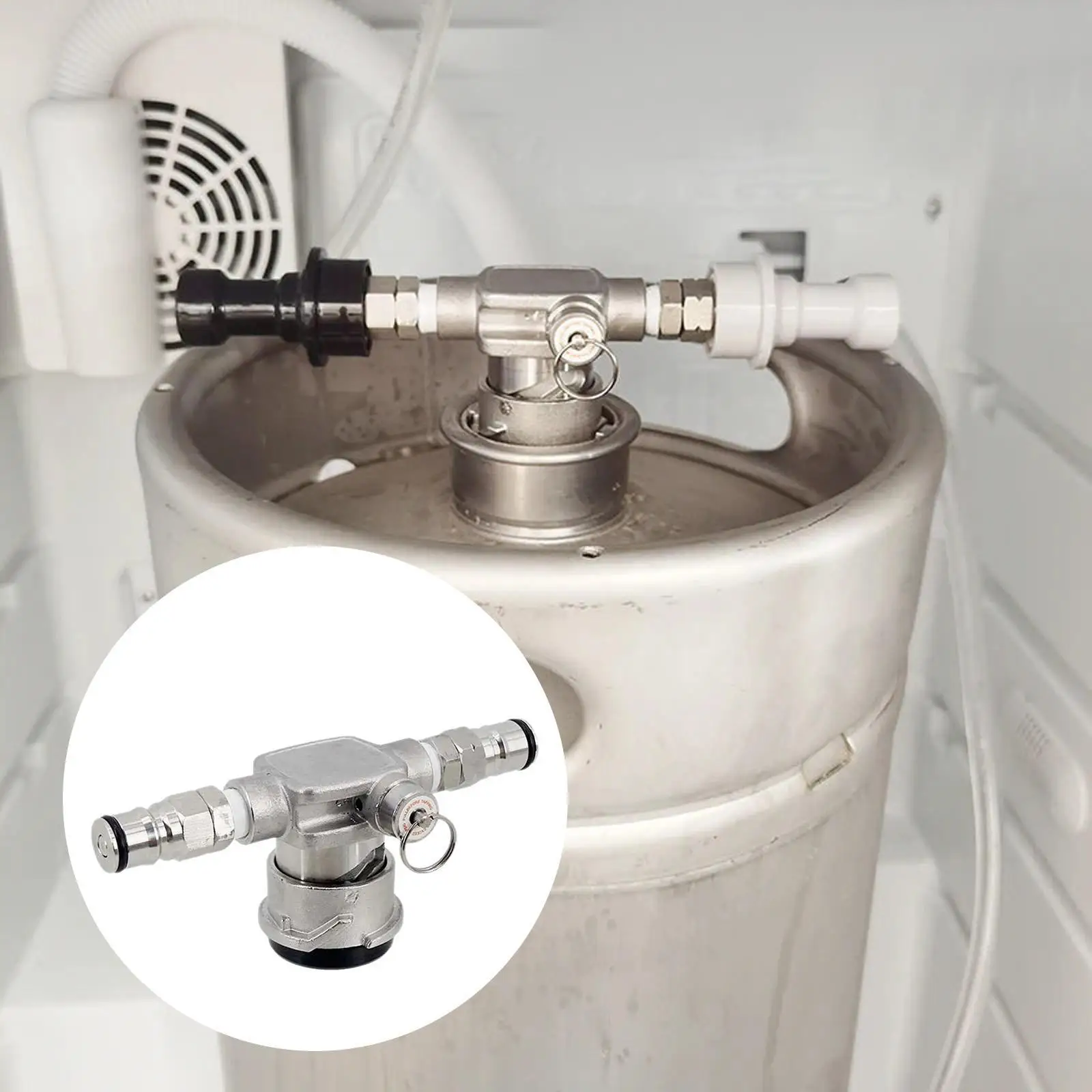 Durable Kegerator Accessories Low Profile Keg Coupler Ball Lock Gas Post Stainless Steel Easy Install Tap for Beer Storage
Durable Kegerator Accessories Low Profile Keg Coupler Ball Lock Gas Post Stainless Steel Easy Install Tap for Beer Storage