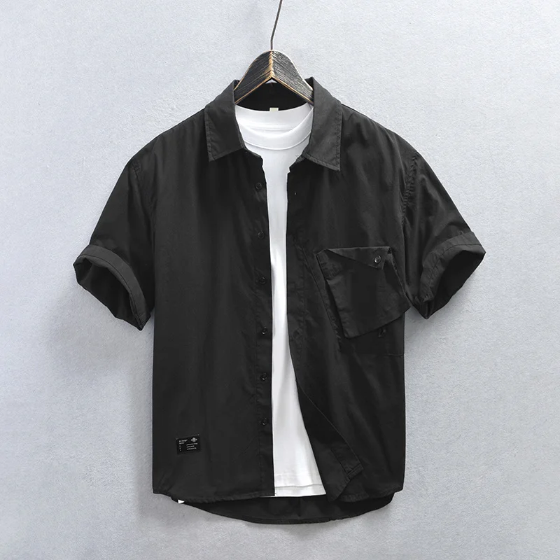 2023 new Safari Style Shirt for Men Casual Turn-down Collar Tops Man Summer New Fashion Loose Button Up Shirts M-4XL
2023 new Safari Style Shirt for Men Casual Turn-down Collar Tops Man Summer New Fashion Loose Button Up Shirts M-4XL