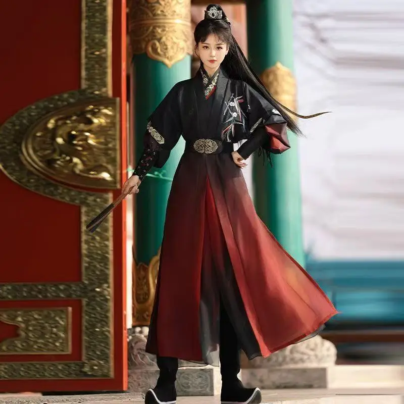 Song Dynasty Wuxia Martial Hanfu Men Women Traditional Chinese Embroidery Long Robe Halloween Event Swordsman Cosplay Clothing
Song Dynasty Wuxia Martial Hanfu Men Women Traditional Chinese Embroidery Long Robe Halloween Event Swordsman Cosplay Clothing