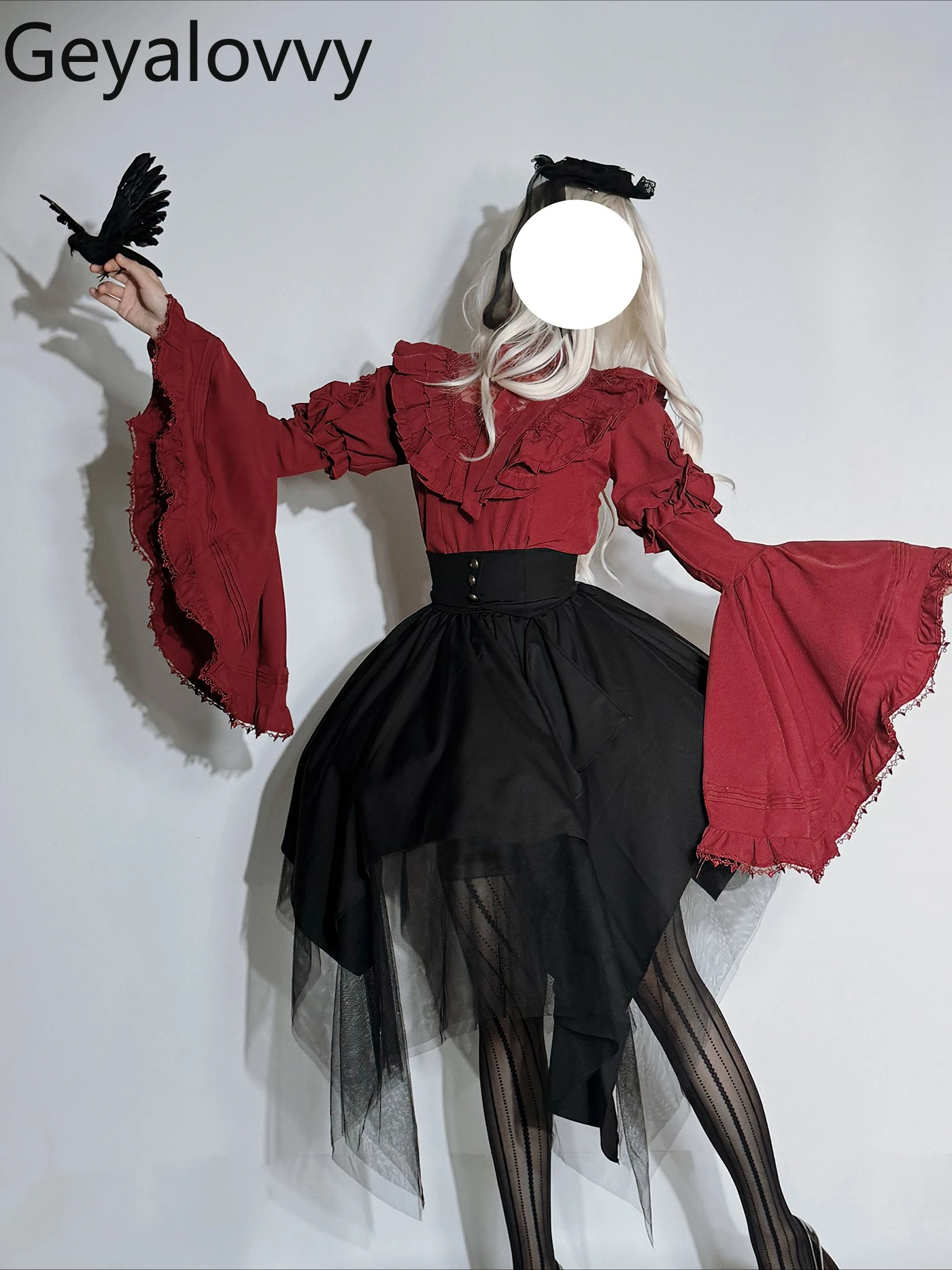 Japanese Lolita Gothic Style Long Sleeve bow Shirt Halloween Subculture Cosplay Costume Oversize Irregular Half Skirt Set
Japanese Lolita Gothic Style Long Sleeve bow Shirt Halloween Subculture Cosplay Costume Oversize Irregular Half Skirt Set