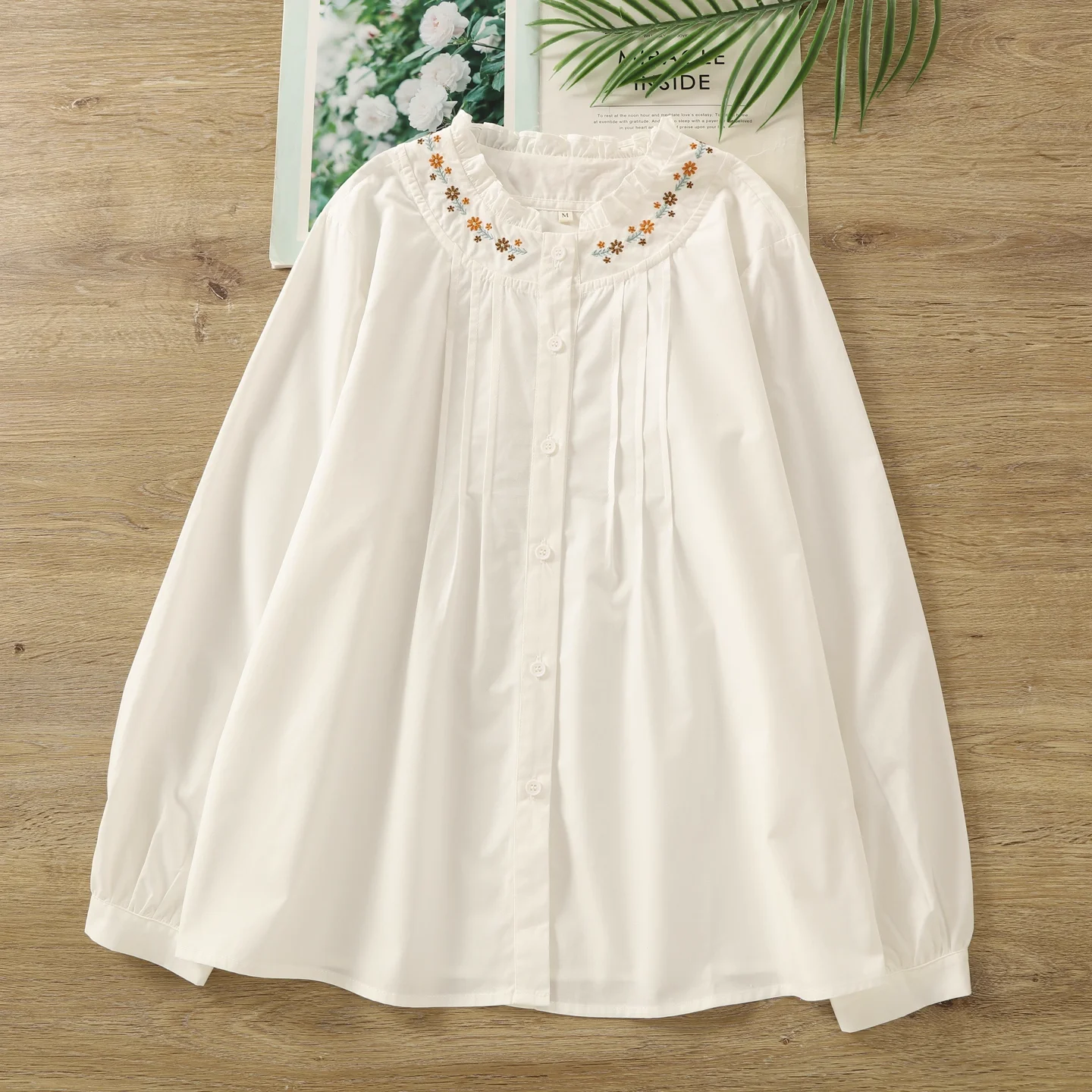 Осенняя женская одежда, элегантные 100% хлопок, воротник-стойка, белые, бежевые рубашки и блузки для женщин, топы с длинными рукавами, женская одежда 
Осенняя женская одежда, элегантные 100% хлопок, воротник-стойка, белые, бежевые рубашки и блузки для женщин, топы с длинными рукавами, женская одежда