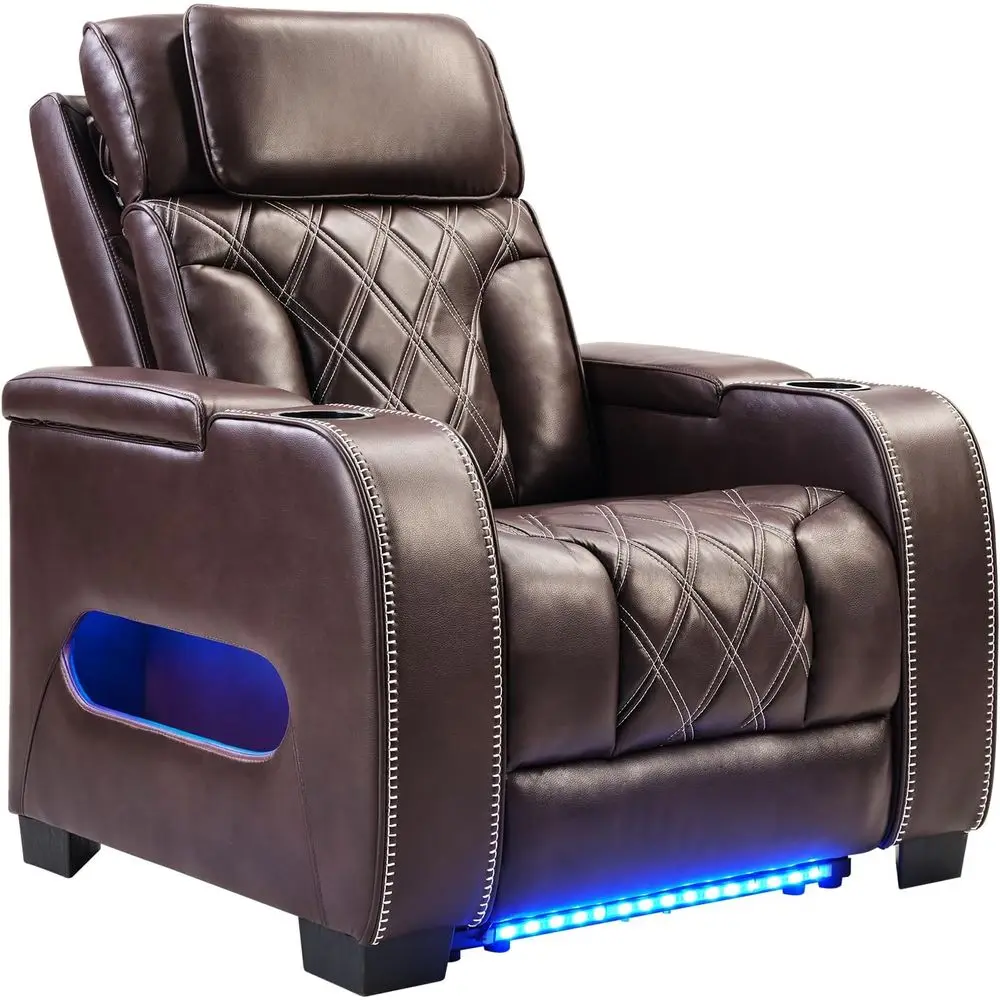 Electric Power Recliner Chair, PU Leather Home Theater Seating with Power rest, Electric Recliner Soa Chair with Ambient Lightin
Electric Power Recliner Chair, PU Leather Home Theater Seating with Power rest, Electric Recliner Soa Chair with Ambient Lightin