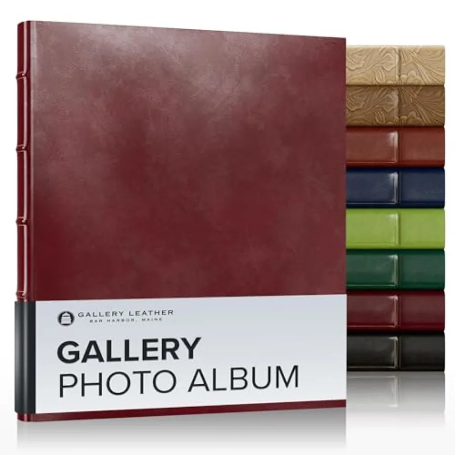 Photo Album 4x6 Pictures with Slip-In Pockets and Writing Space Holds up to 120 Photos, Ring Bound, Made in USA Acadia Burgundy
Photo Album 4x6 Pictures with Slip-In Pockets and Writing Space Holds up to 120 Photos, Ring Bound, Made in USA Acadia Burgundy
