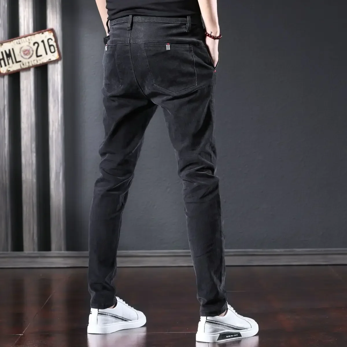 Man Cowboy Pants Skinny Jeans for Men with Pockets Tight Pipe Spring Autumn Slim Fit Trousers Clothes Y2k 2000s Clothing Vintage
Man Cowboy Pants Skinny Jeans for Men with Pockets Tight Pipe Spring Autumn Slim Fit Trousers Clothes Y2k 2000s Clothing Vintage