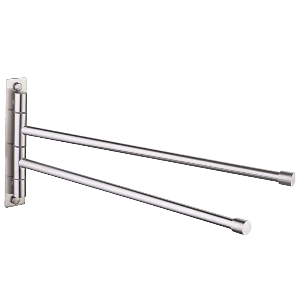 Stainless Steel Towel Bar 2 Rods Rotating Mounted Space Saver Bathroom Holder Organizing Tower
Stainless Steel Towel Bar 2 Rods Rotating Mounted Space Saver Bathroom Holder Organizing Tower