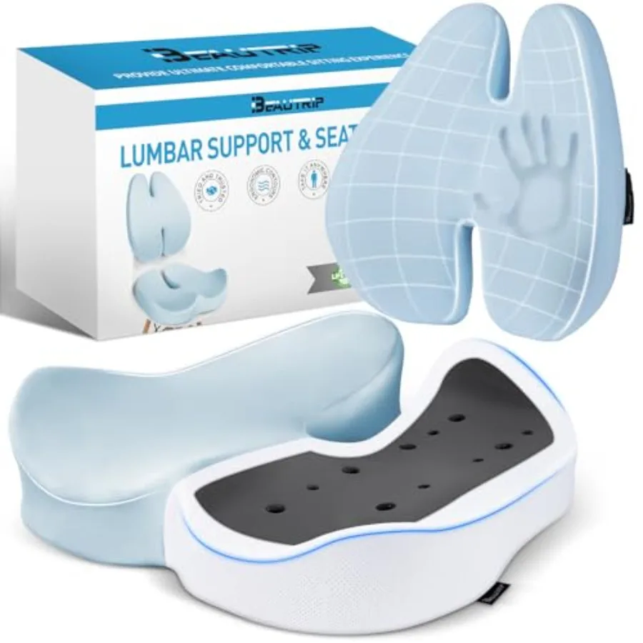 Эргономичная подушка для сиденья с поясничной поддержкой для офисного кресла, автомобиля, инвалидной коляски - Ультраплотная подушка из угольной пены с эффектом памяти для талии
Эргономичная подушка для сиденья с поясничной поддержкой для офисного кресла, автомобиля, инвалидной коляски - Ультраплотная подушка из угольной пены с эффектом памяти для талии