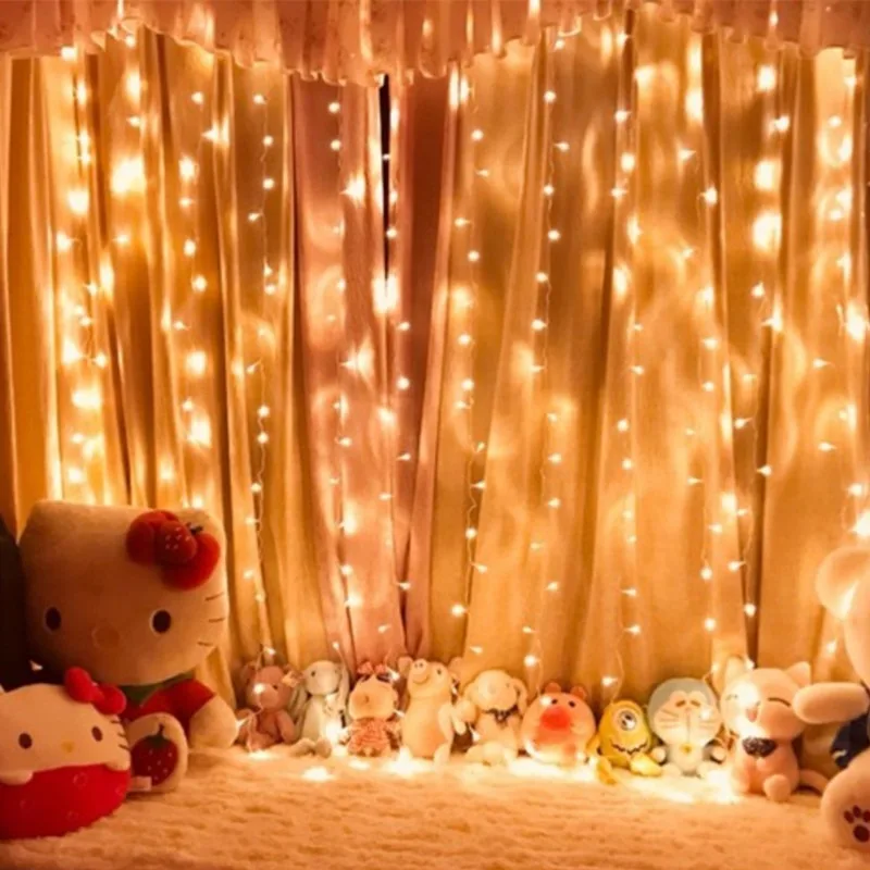 USB Plug Indoor Bedroom Party Lights Curtain LED String Lights Home Christmas Decoration with Remote Control Holiday Wedding
USB Plug Indoor Bedroom Party Lights Curtain LED String Lights Home Christmas Decoration with Remote Control Holiday Wedding