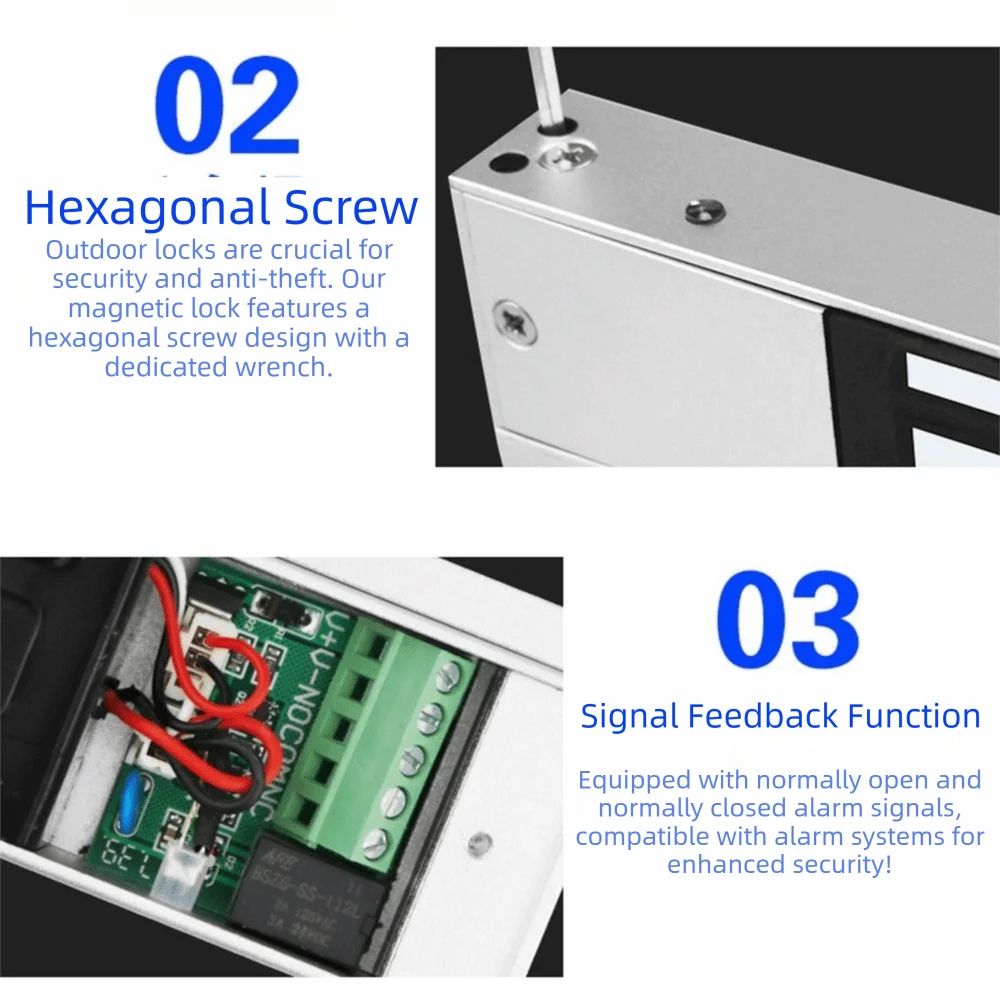 60/280KG Holding Force Electric Magnetic Door Lock Magnetic Access Control System Electric locking 12V DC Exposed
60/280KG Holding Force Electric Magnetic Door Lock Magnetic Access Control System Electric locking 12V DC Exposed