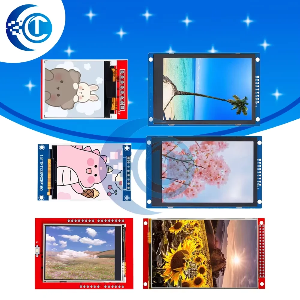 TFT-дисплей 1,44/1,69/1,8/2,4/2,8/3,5-дюймовый TFT полноцветный ЖК-модуль ILI9341 Интерфейс драйвера SPI для Arduino 
TFT-дисплей 1,44/1,69/1,8/2,4/2,8/3,5-дюймовый TFT полноцветный ЖК-модуль ILI9341 Интерфейс драйвера SPI для Arduino