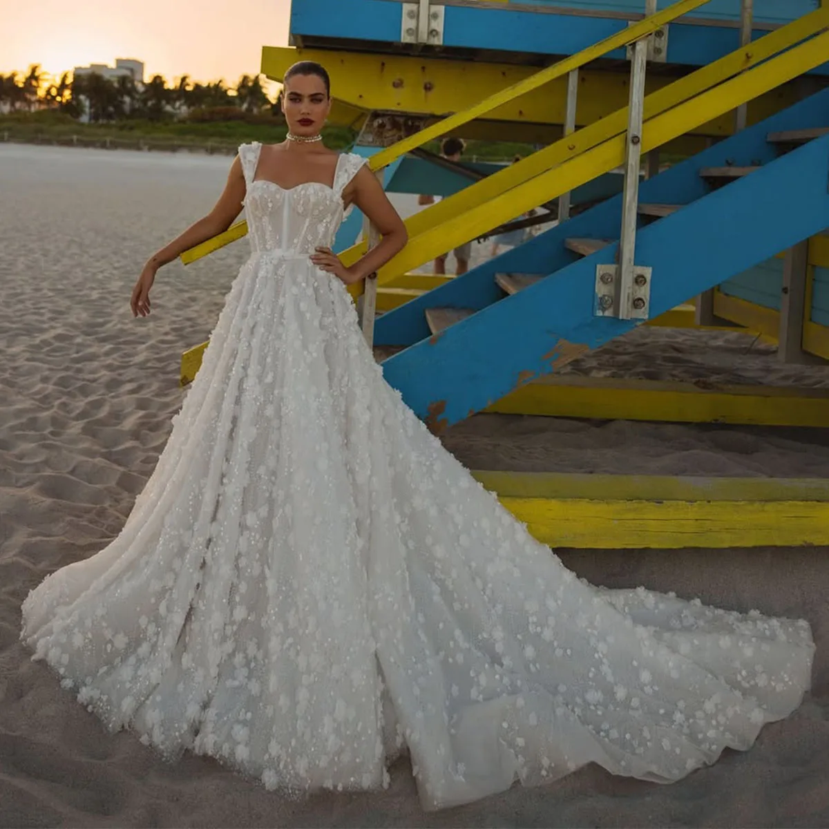 Customised Luxury V Neck A Line Wedding Dress For Girls Flower Vestido de novia Elegant Floor-Length Bridal Dress
Customised Luxury V Neck A Line Wedding Dress For Girls Flower Vestido de novia Elegant Floor-Length Bridal Dress