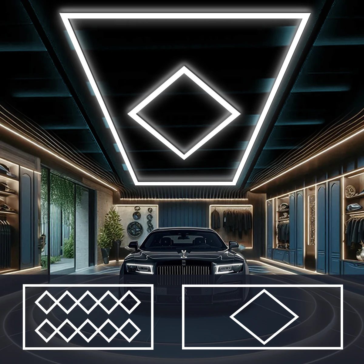 Customizable Hexagon LED Garage Light-DIY Honeycomb Design AC100V-240V for Car Body Lighting,Barbershop Workshop Commercial
Customizable Hexagon LED Garage Light-DIY Honeycomb Design AC100V-240V for Car Body Lighting,Barbershop Workshop Commercial