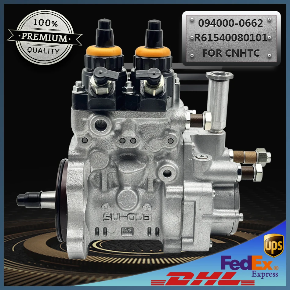 HP0 Common Rail Fuel Injection Pump 094000-0662 0940000662 R61540080101 for Hino Sinotruck Howo WD615 Komatsu 6D125 Engine
HP0 Common Rail Fuel Injection Pump 094000-0662 0940000662 R61540080101 for Hino Sinotruck Howo WD615 Komatsu 6D125 Engine