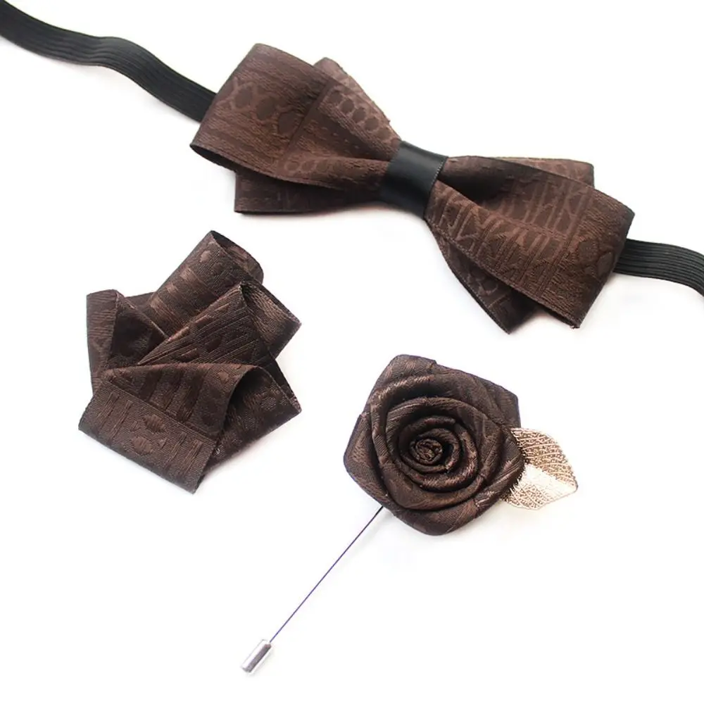 Pocket Square Men's Suit Accessory Set Adjustable Business Detachable Design Bow Tie Soft Vintage Flower Brooch Formal Occasion
Pocket Square Men's Suit Accessory Set Adjustable Business Detachable Design Bow Tie Soft Vintage Flower Brooch Formal Occasion