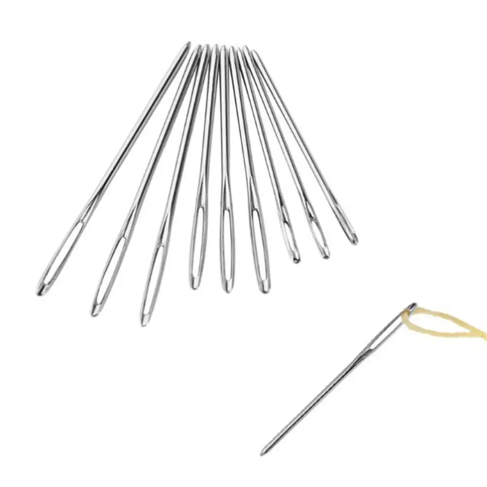 9 Sizes Large Eye Needles Set Extra Long Thick Shaft Hand Sewing Needles for Fabric White Knit Crochet Projects
9 Sizes Large Eye Needles Set Extra Long Thick Shaft Hand Sewing Needles for Fabric White Knit Crochet Projects