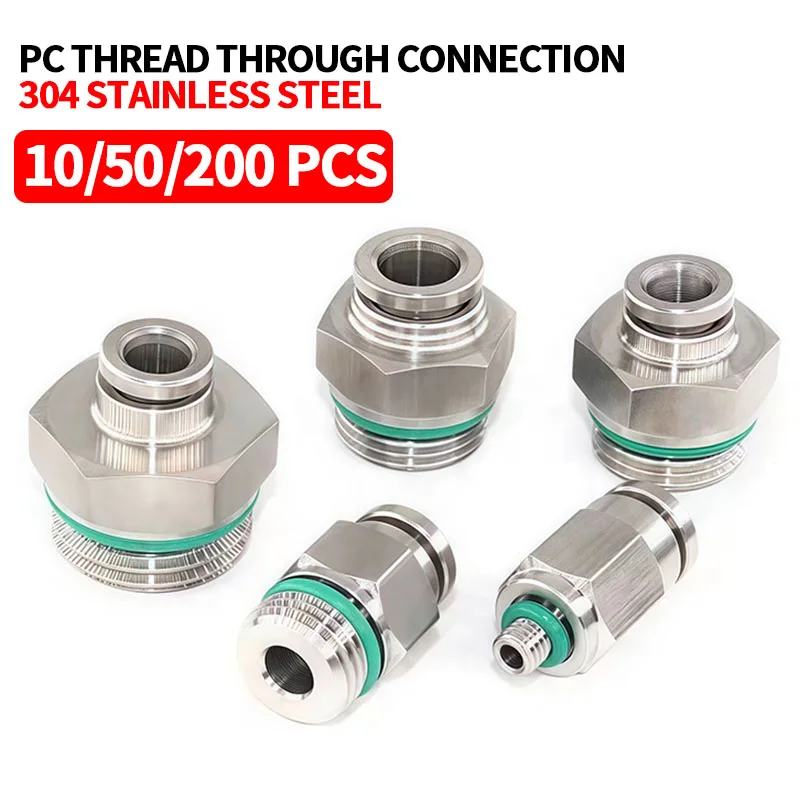 10pcs 304 Stainless Steel PC Pneumatic Quick Connector G Thread Thread Pipe Water Gas Connector M5 1/8" 1/4" 3/8" 1/2" BSP
10pcs 304 Stainless Steel PC Pneumatic Quick Connector G Thread Thread Pipe Water Gas Connector M5 1/8" 1/4" 3/8" 1/2" BSP