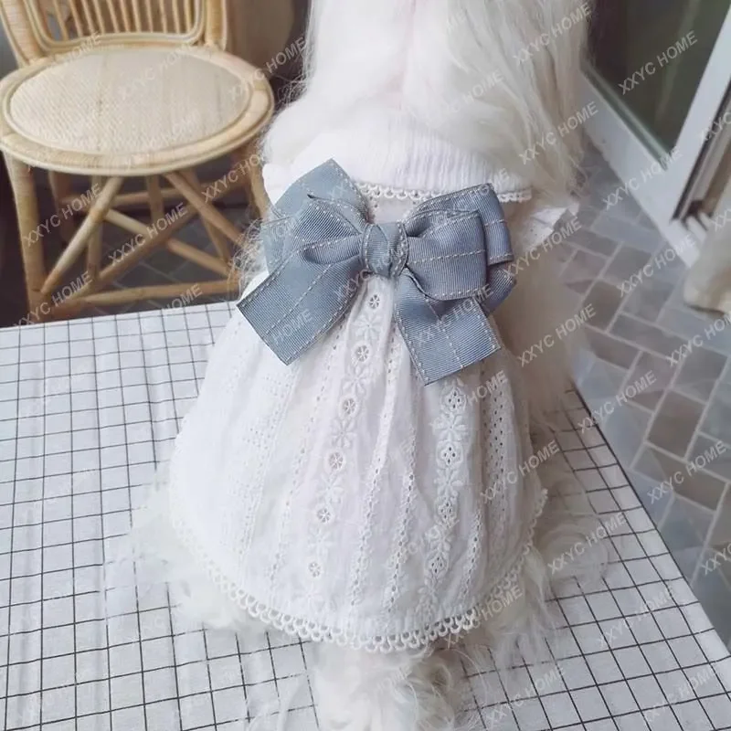 White Skirt Spring Summer Pure Cotton Pet Dog Cat Clothes Comfortable Breathable Small Puppies Princess Dress
White Skirt Spring Summer Pure Cotton Pet Dog Cat Clothes Comfortable Breathable Small Puppies Princess Dress