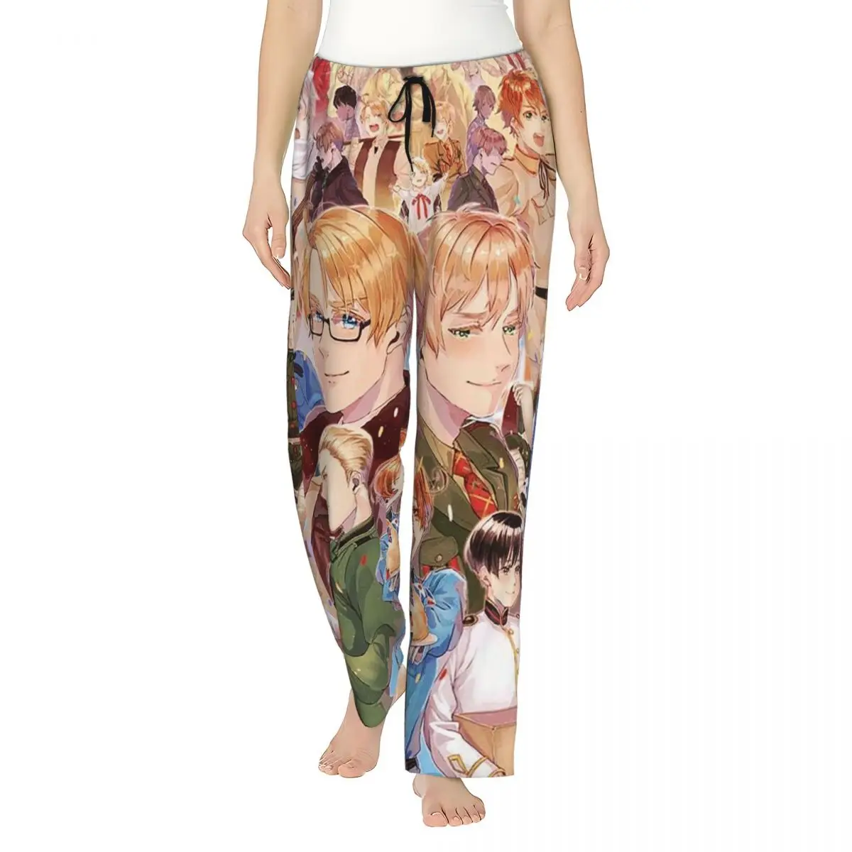 Женские пижамные штаны Hetalia Group World Stars на заказ, одежда для сна с карманами
Женские пижамные штаны Hetalia Group World Stars на заказ, одежда для сна с карманами