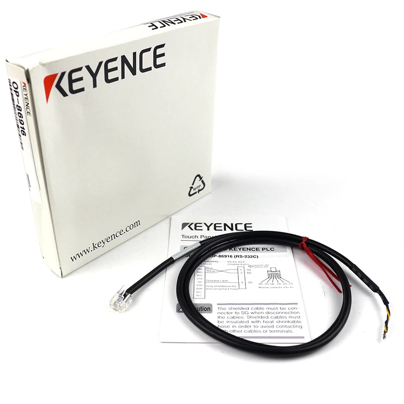 OP-86916 KEYENCE programmable controller port direct connection cable VT series communication cable brand new original OP-86916 
OP-86916 KEYENCE programmable controller port direct connection cable VT series communication cable brand new original OP-86916